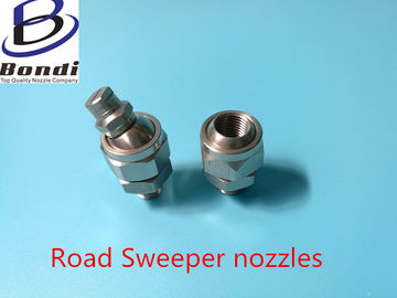 1/4'' MEG type high pressure flat fan nozzles with adjustable ball fitting for Road Sweeper