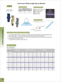 Brass Plastic and stainless steel wide-angle flat jet nozzle for spraying air cleaner plate