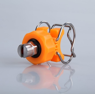 1'' Clip Adjustable Ball With stainless steel Flat Fan Cleaning  Clamp Spray Nozzle