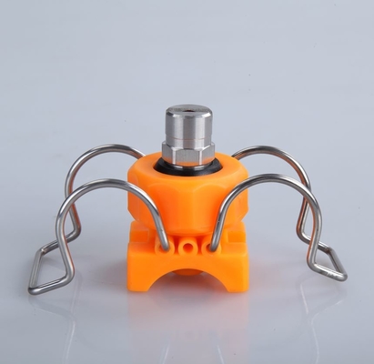 1'' Clip Adjustable Ball With stainless steel Flat Fan Cleaning  Clamp Spray Nozzle