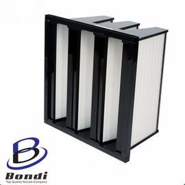 HEPA 610X610X292mm ABS Frame V-bank Type Air Filter,H13 H14 Purifer Grade