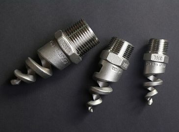 1/4'' 3/8''  1-1/2''BSPT Full cone 120 Degree Spray Angle Spiral Nozzle,316SS Hollow cone Dust Control Spiral nozzle